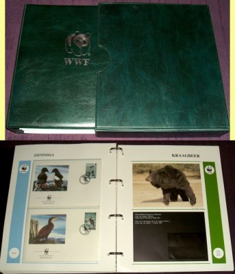 1988-1990 Album filatelic FDC World Wide Fund, plicuri prima zi WWF, Fauna foto