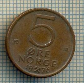 10466 MONEDA- NORVEGIA - 5 ORE -anul 1976 -STAREA CARE SE VEDE