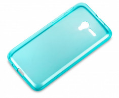 Husa silicon TPU alcatel Pixi 3 (5) Bleu Transparenta foto