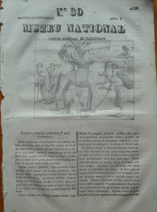 Muzeu national ; gazeta literara si industriala , nr. 30 , 1836 , gravura foto