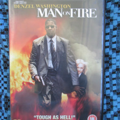 MAN ON FIRE (1 DVD FILM cu DENZEL WASHINGTON - STARE FOARTE BUNA!!!)