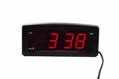 Ceas digital LED pentru birou, functie ora si temperatura, CX-819, resigilat foto