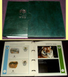 1991-2001 Album filatelic FDC World Wide Fund, plicuri prima zi WWF, Fauna