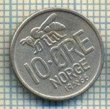 Moneda Norvegia 10 Ore, 1966. Numismatica: Moneda Straina de Colectie. Stare Buna