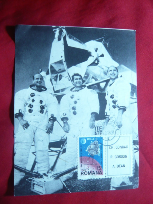 Maxima Echpajul Apollo 12 cu ocazia vizitei in Romania 2 martie 1970