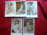 Set 5 ilustrate - Actritele Filmului Mut cca.1920 Norma Talmadge si Vilma Banky