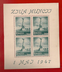 Lp 217, Lp 218a - 1 Mai - Ziua muncii - blocuri de 4 - 1947 foto