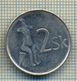 10549 MONEDA- SLOVACIA -2 KORUNA -anul 2001 -STAREA CARE SE VEDE