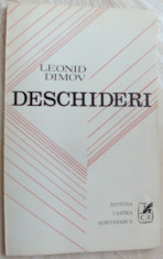 LEONID DIMOV - DESCHIDERI (VERSURI, ed. princeps - 1972/coperta de HARY GUTTMAN) foto