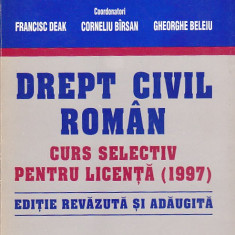 COLECTIV DE AUTORI - DREPT CIVIL ROMAN CURS SELECTIV PENTRU LICENTA 1997