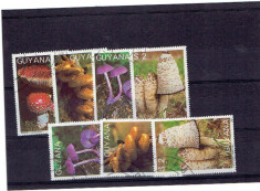 Guyana - ciuperci 1987 stampilata foto