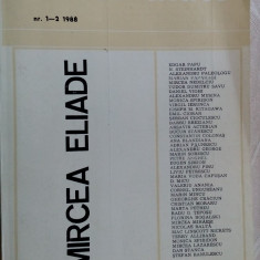 CAIETE CRITICE 1-2/1988(NUMAR DESPRE MIRCEA ELIADE, APARUT ABIA DUPA 22 DEC.'89)