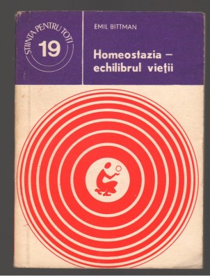 (C7431) HOMEOSTAZIA - ECHILIBRUL VIETII DE EMIL BITTMAN foto