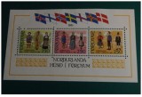 FEROE 1983 &ndash; COSTUME NATIONALE, bloc MNH, K100, Nestampilat