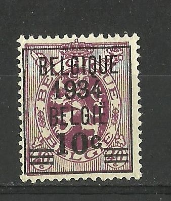 SUPRATIPAR BELGIA 1934 MNH foto