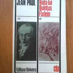 h6 Jean Paul - Viata Lui Quintus Fixlein