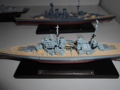 Macheta crucisator HMS Prince of Wales - WW II scara 1:1250 foto