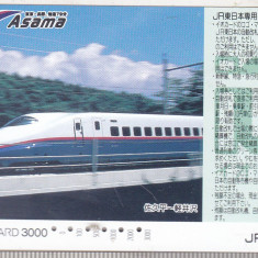 bnk card Japonia - cartela de tren iO-Card 3000 - Asama