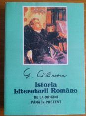 Istoria Literaturii Romane - G.Calinescu foto