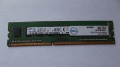 Ram 4 Gb DDR3/ Intr-o placa 1600 Mhz / Samsung PC3-12800U/Testat (3L/8A) foto