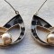 LUXURY CERCEI argint cu PERLE manopera EXCEPTIONALA de efect IMPECABILI eleganti