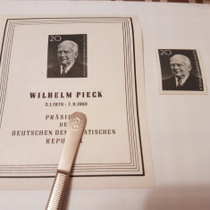 germania democrata 1960 w.pieck/ serie+bloc MH/MNH