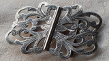 UNICAT Catarama argint Curea ANGLIA 1900 superba SPLENDIDA Gravata manual RARA