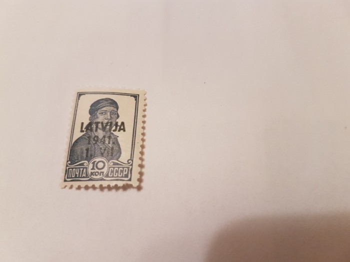 germania/ocupatia in letonia 1941 supratipar/ 10 k MNH - eroare