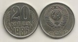 Moneda URSS 20 Copeici 1983, Rusia, Livrare Cartonas - Numismatica
