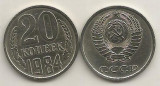 RUSIA URSS 20 COPEICI KOPEEK 1984 [1] livrare in cartonas, Europa, Cupru-Nichel