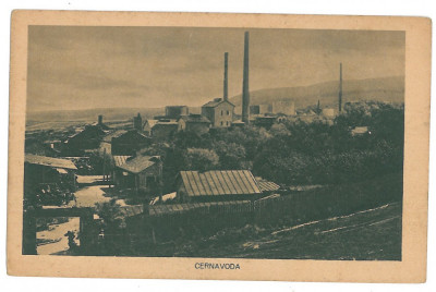 1051 - CERNAVODA, Dobrogea, Panorama - old postcard - used foto