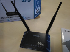 Router Wireless DLINK nou 2 antene semnal mare internet fara fir retea cablu foto