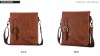 Geanta POLO VICUNA - de umar din piele PU ecologica 21x17x3,5 cm, Geanta tip postas, Maro