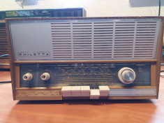 radio philips philleta cu lampi foto