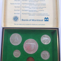 SV * Canada SET MONETAR MONTREAL 1967 1-5-10 CENT + 25-50 CENT + 1 DOLLAR ARGINT