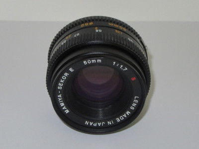 Obiectiv foto Mamyia - Sekor E 50mm F1.7 - Mamiya E - Made in Japan foto