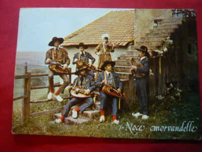 Ilustrata - Orchesstra Les Enfants du Morvan ,circulat 1982 ,circ. la Bucuresti foto