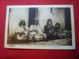 Ilustrata Algeria colonie franceza - Grup de Femei in port traditional 1938, Circulata, Printata