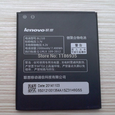 Acumulator Lenovo S820 A656 A606 Cod Bl210 2000 Mah Original Nou foto