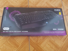 Tastatura USB Multimedia Zalman ZM-K300M - 50 lei foto