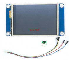 Ecran display 2.4&amp;quot; NEXTION XD HMI USART GPU serial cu Touch screen foto