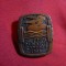 Insigna Cupa Dunarii la Haltere - Romania 1983 , metal , h= 3 cm