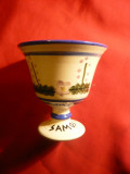 Cupa antica ceramica -pictata manual - Copie cupa antica Samos , h= 9,8 cm