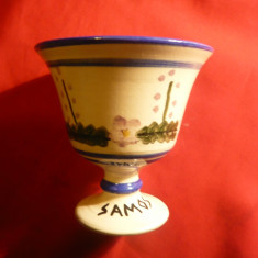 Cupa antica ceramica -pictata manual - Copie cupa antica Samos , h= 9,8 cm