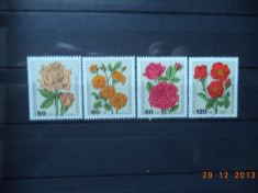 1984 Germania Mi 1225 - 1228 Flora, serie completa. foto