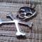 pandant inox cap de mort