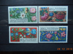 1985 Germania Mi 1259 - 1262 Flora, serie completa. foto