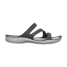 Papuci pentru femei Crocs Swiftwater Sandal Smoke/White (CRC203998-06X) foto