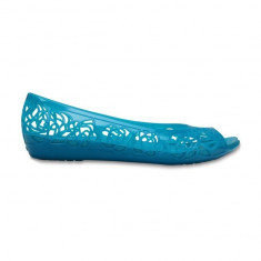 Papuci pentru femei Crocs Isabella Jelly Flat Turquoise (CRC203285-440) foto