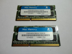 Memorie RAM laptop/Apple Mac - Corsair 4 GB DDR3-1333MHz SODIMM 204p PC3-10600 foto